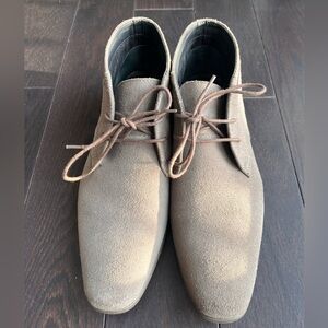 Calvin Klein Men's Suede Lace-Up Shoes - Tan